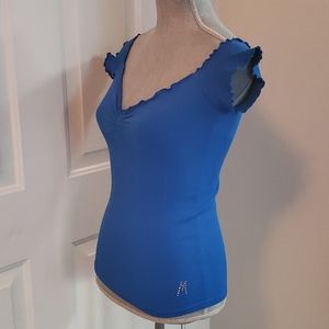 Royal Blue Stretch Marciano Top